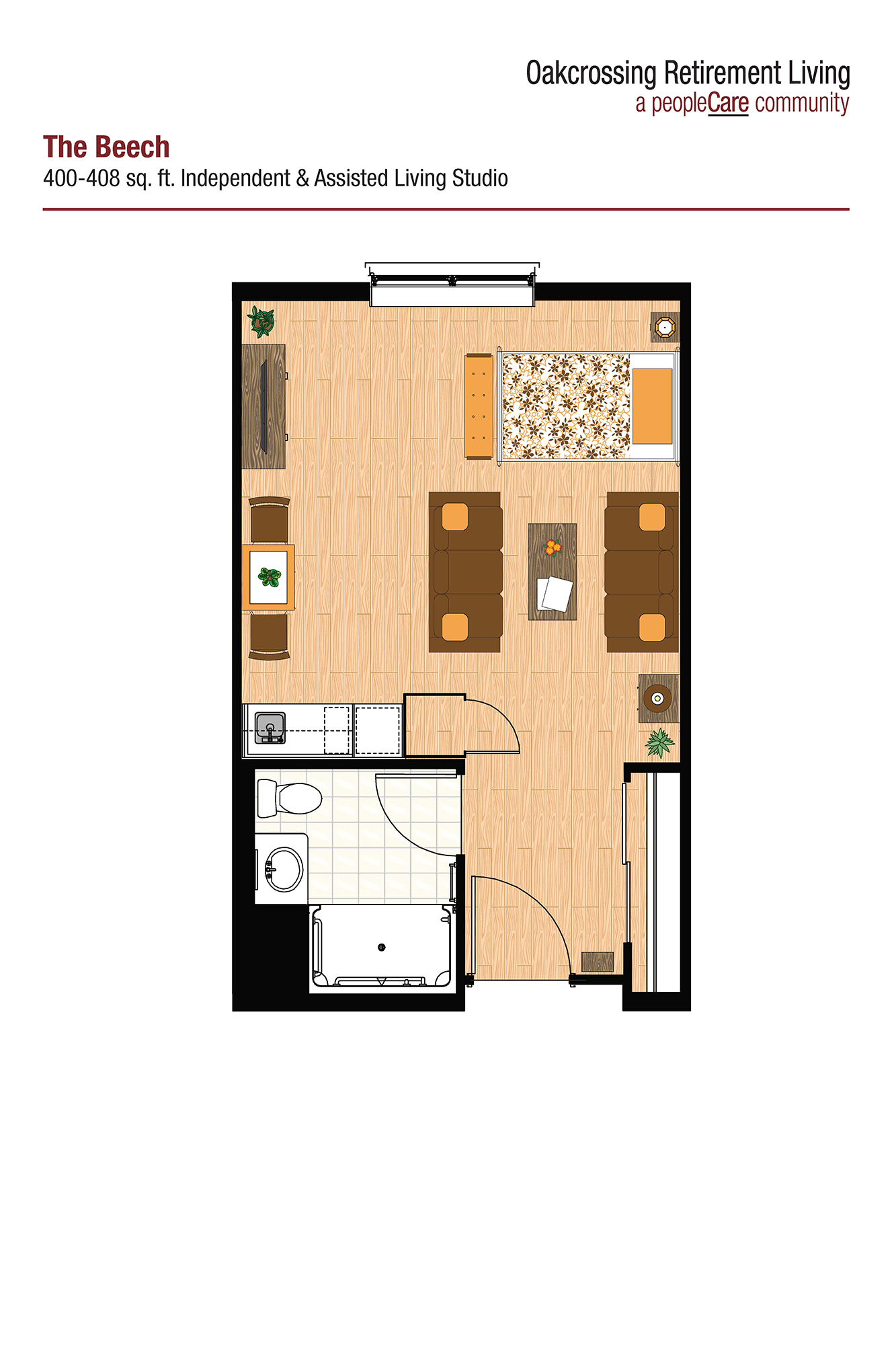 Oakcrossing Retirement Living Beech floor plan