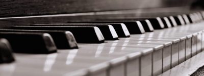 Close-up of piano keys