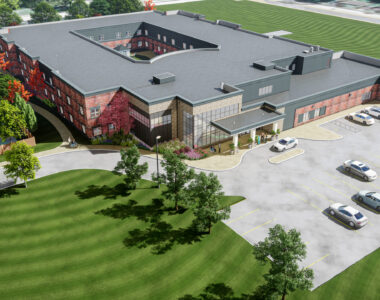 Exterior rendering of upcoming Meaford LTC redevelopment