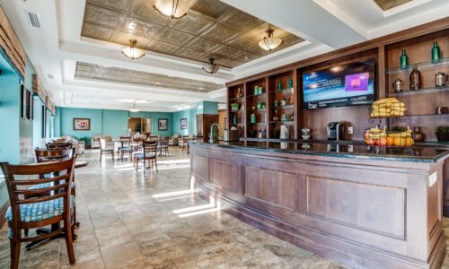 Cafe and seating area at Oakcrossing Retirement Living