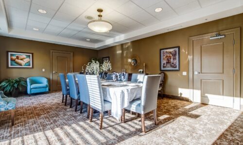 Private dining room at Oakcrossing Retirement Living