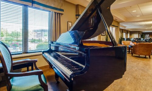 Grand piano at Oakcrossing Retirement Living