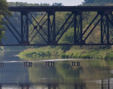 Railway bridge in St. Jacobs, Ontario