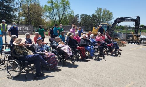 The audience watching the construction of Tavistock LTC redevelopment project