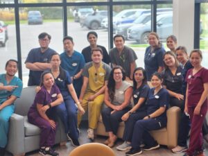 Picture of a group of young Internationally Educated Nurses at peopleCare Meaford Long-Term Care Home