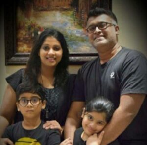 Photo of Cherian-Davidson Family